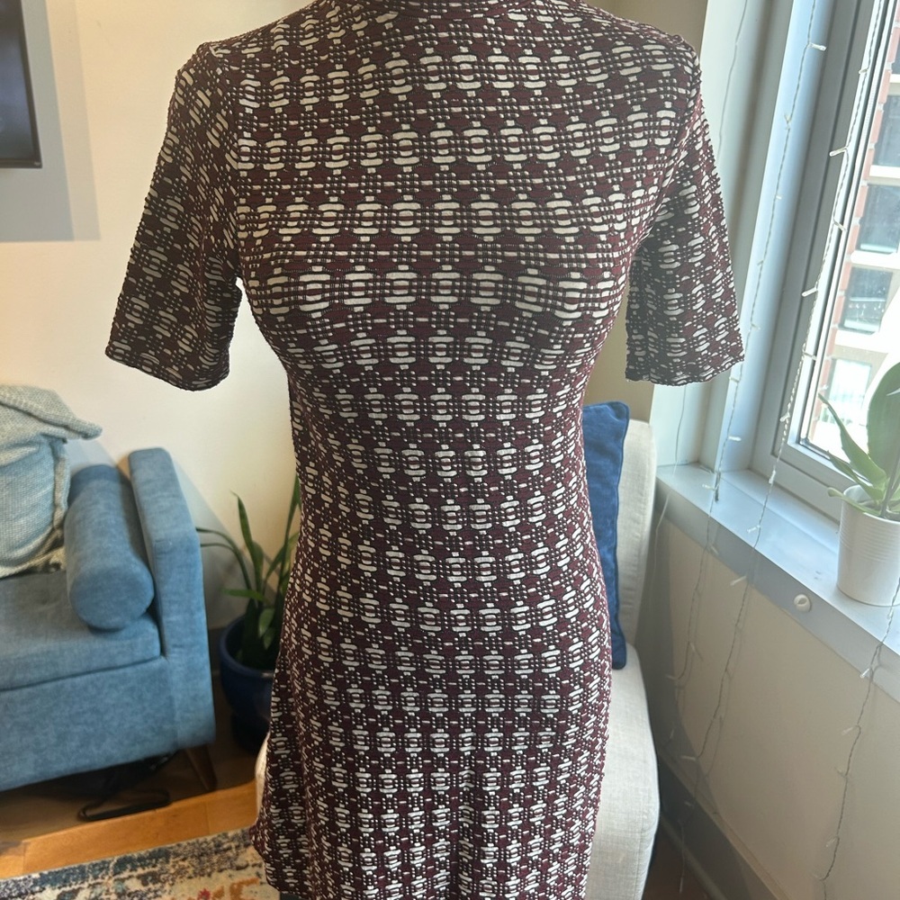 Cooperative Black and White Sheath Mini Dress